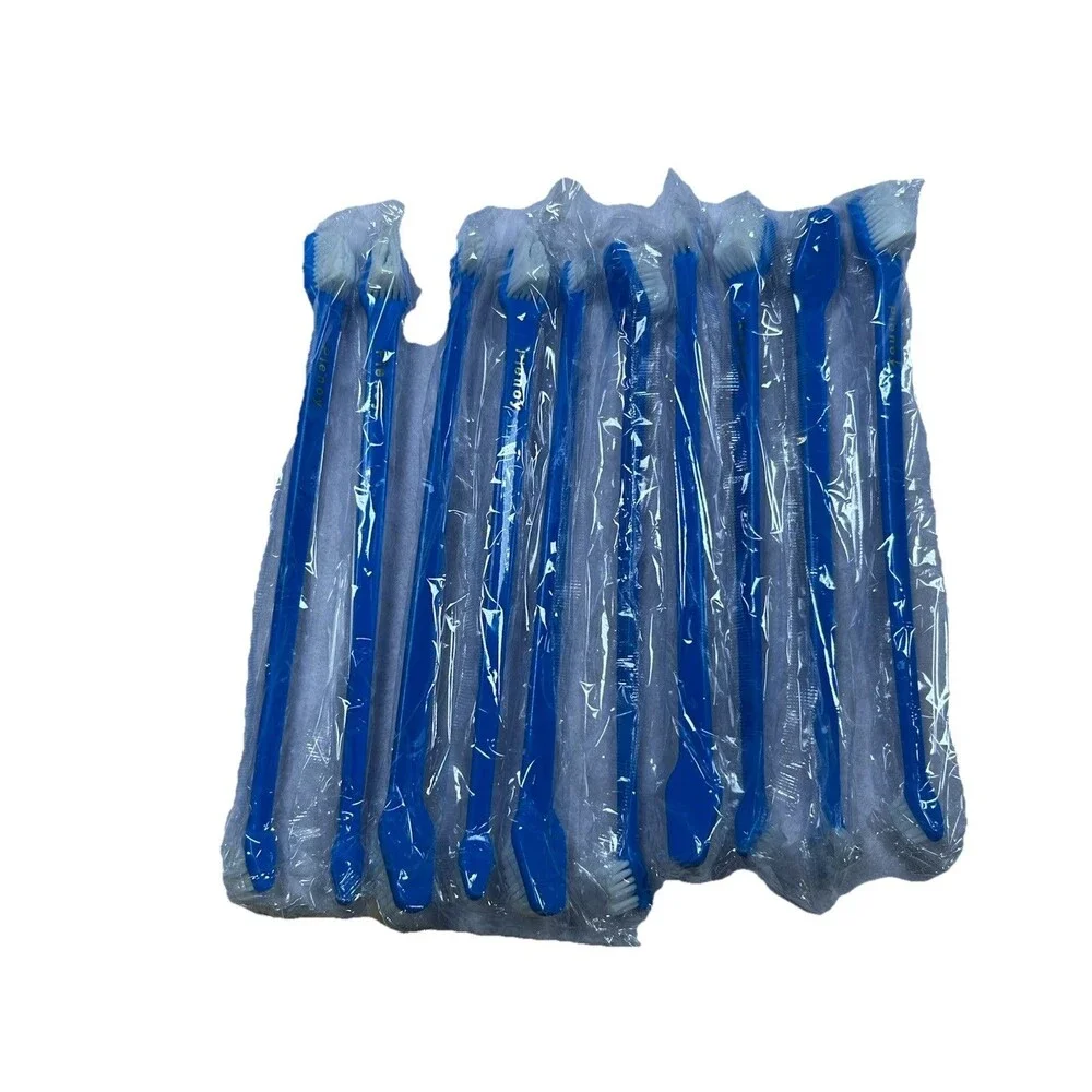 Pienoy 10 Pack Dog Toothbrush Dual Head Pet Dental Toothbrushes Blue New